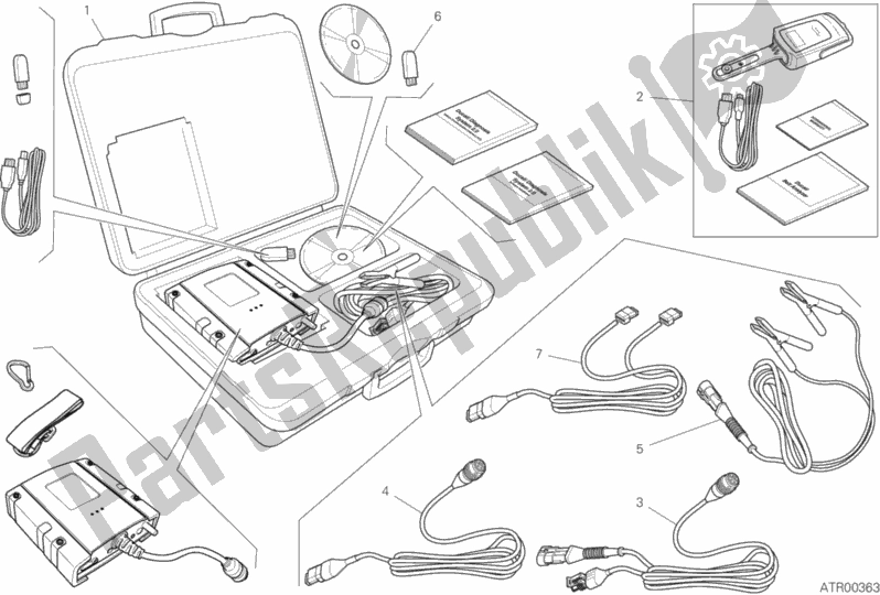 Todas las partes para Probador De Dds (2) de Ducati Multistrada 1260 Enduro USA 2020